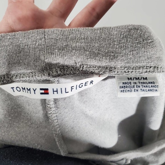 Tommy Hilfiger Vintage Y2K Drawstring Waist Lounge Pants Gray Size Medium - Picture 8 of 11